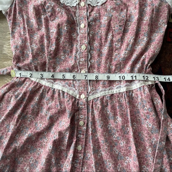Vintage Gunne Sax Renaissance Puff Sleeve Prairie Dress - Picture 5 of 9